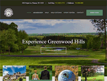 Tablet Screenshot of greenwoodhillscc.com